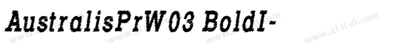 AustralisPrW03 BoldI字体转换
